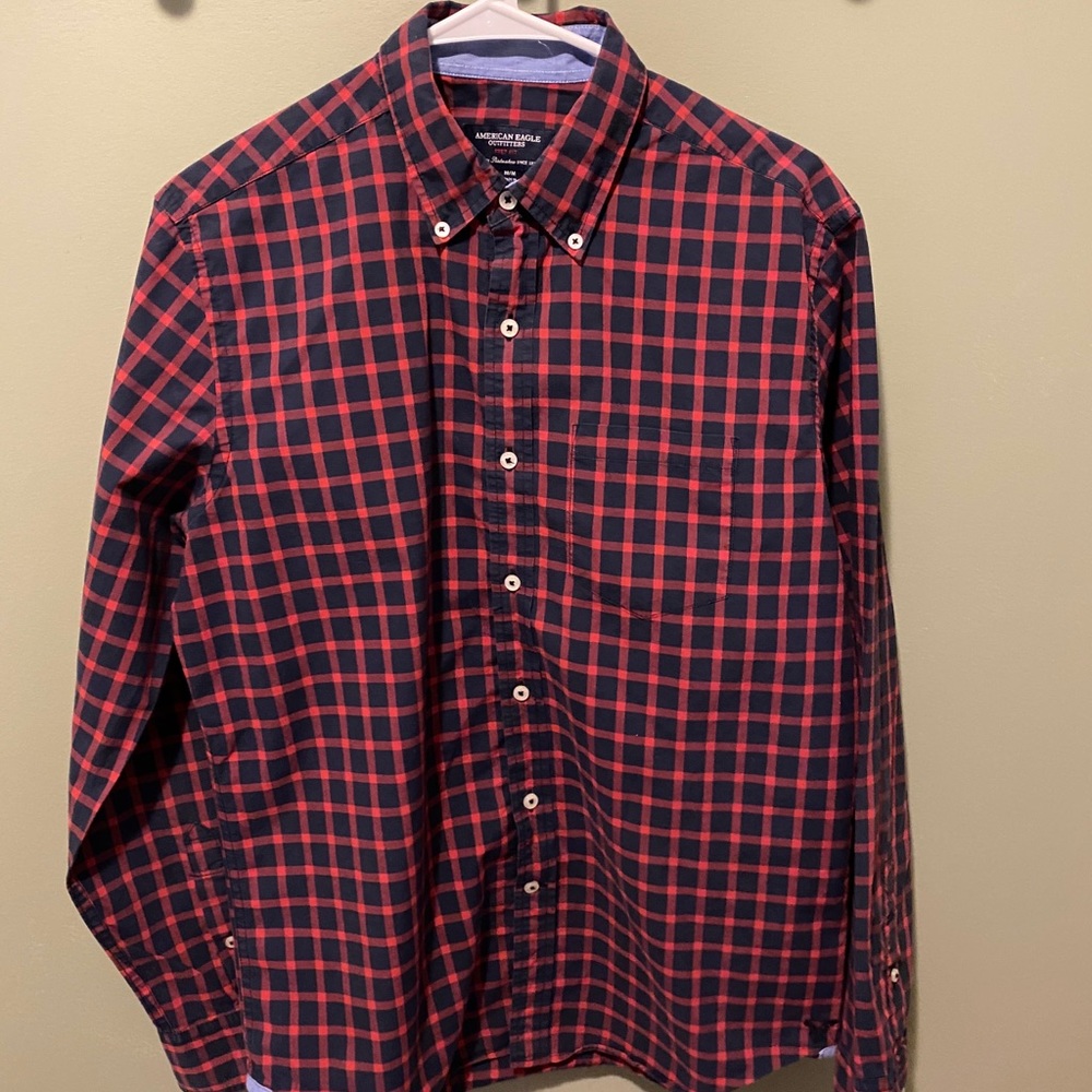 American Eagle checkered shirt